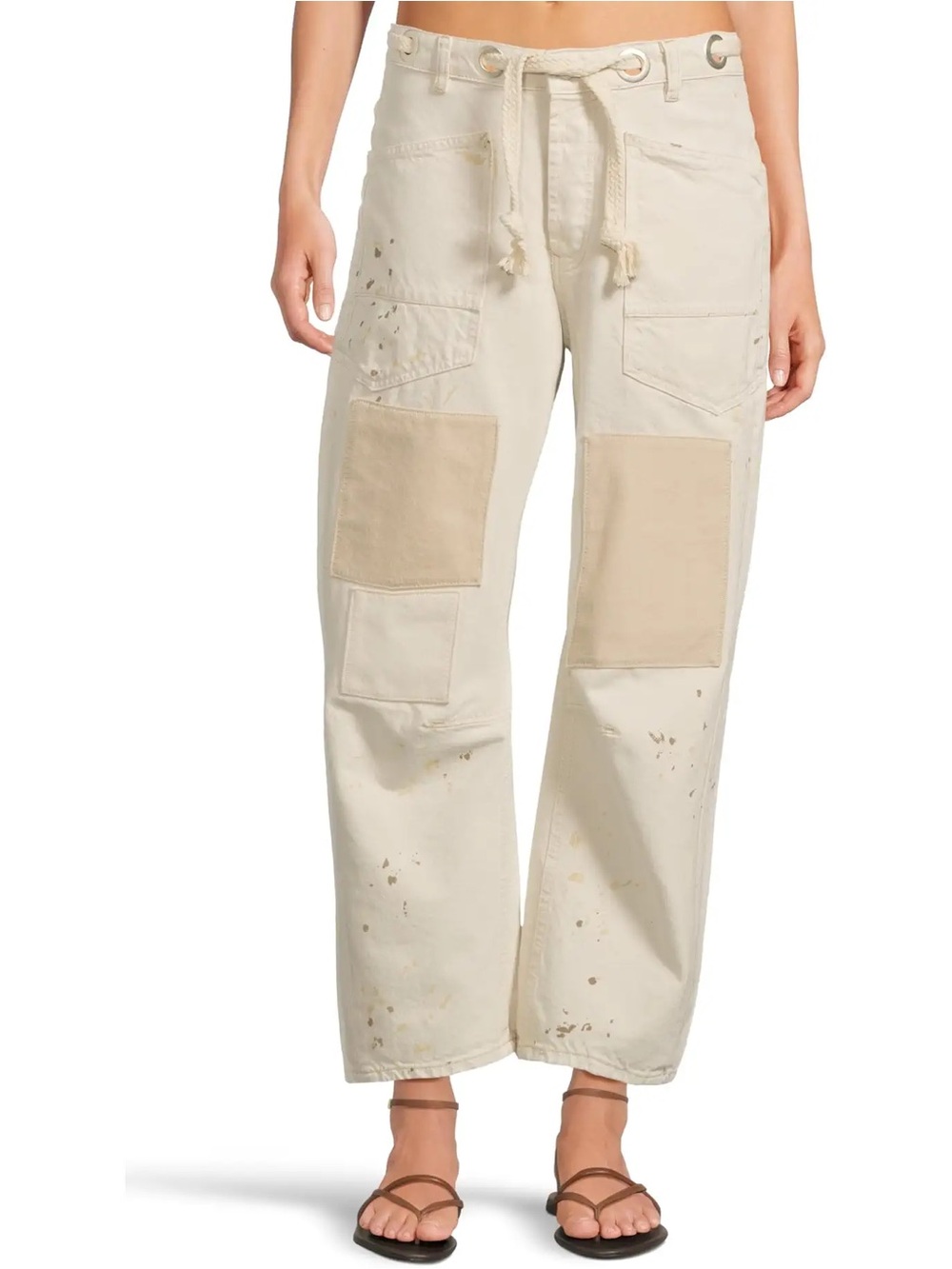 BNWT Free People Moxie Jeans in White Size 26